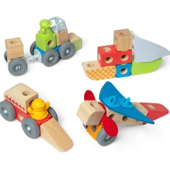 Melissa & Doug Blockables 54 pièces Les véhicules -^ Jeux De Construction En Bois