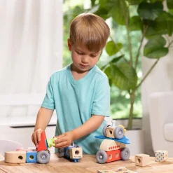 Melissa & Doug Blockables 54 pièces Les véhicules -^ Jeux De Construction En Bois