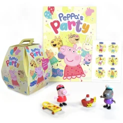 Hasbro Boite Surprise Peppa Pig avec figurines, stickers et poster^ Les Héros Et Personnages