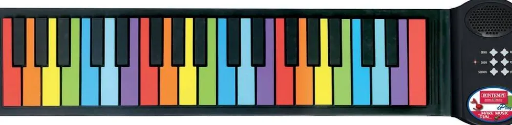 Varta Bontempi - Clavier Coloré 37 Touches Roll Up^ Pianos, Guitares Et Instruments À Cordes