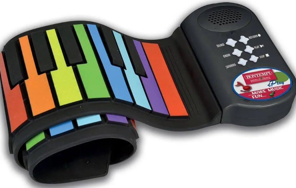 Varta Bontempi - Clavier Coloré 37 Touches Roll Up^ Pianos, Guitares Et Instruments À Cordes