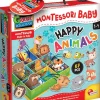 Lisciani Giochi Boîte Montessori Baby Avec 67 Pièces Et Compartiments^ Apprentissage Des Animaux Et De La Nature