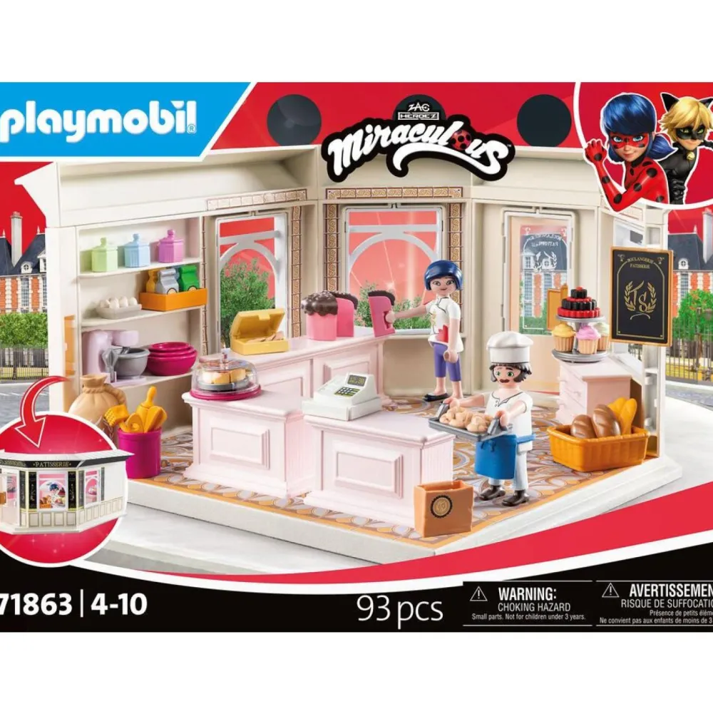 Playmobil Boulangerie Dupain Cheng Miraculous 71863^ Les Héros Et Personnages