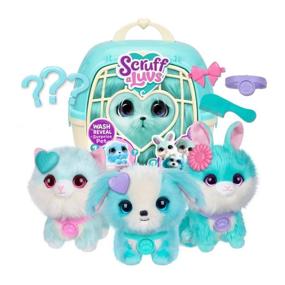 Moose Boule de poils bleu scruff a luvs^ Peluches Animaux