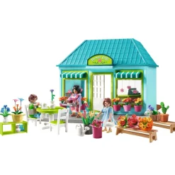 Playmobil Boutique de fleuriste et salon de thé MY LIFE 71807^ La Ville, La Police Et Les Secours