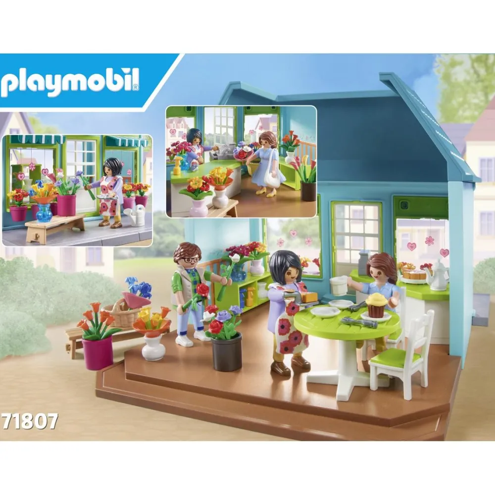 Playmobil Boutique de fleuriste et salon de thé MY LIFE 71807^ La Ville, La Police Et Les Secours