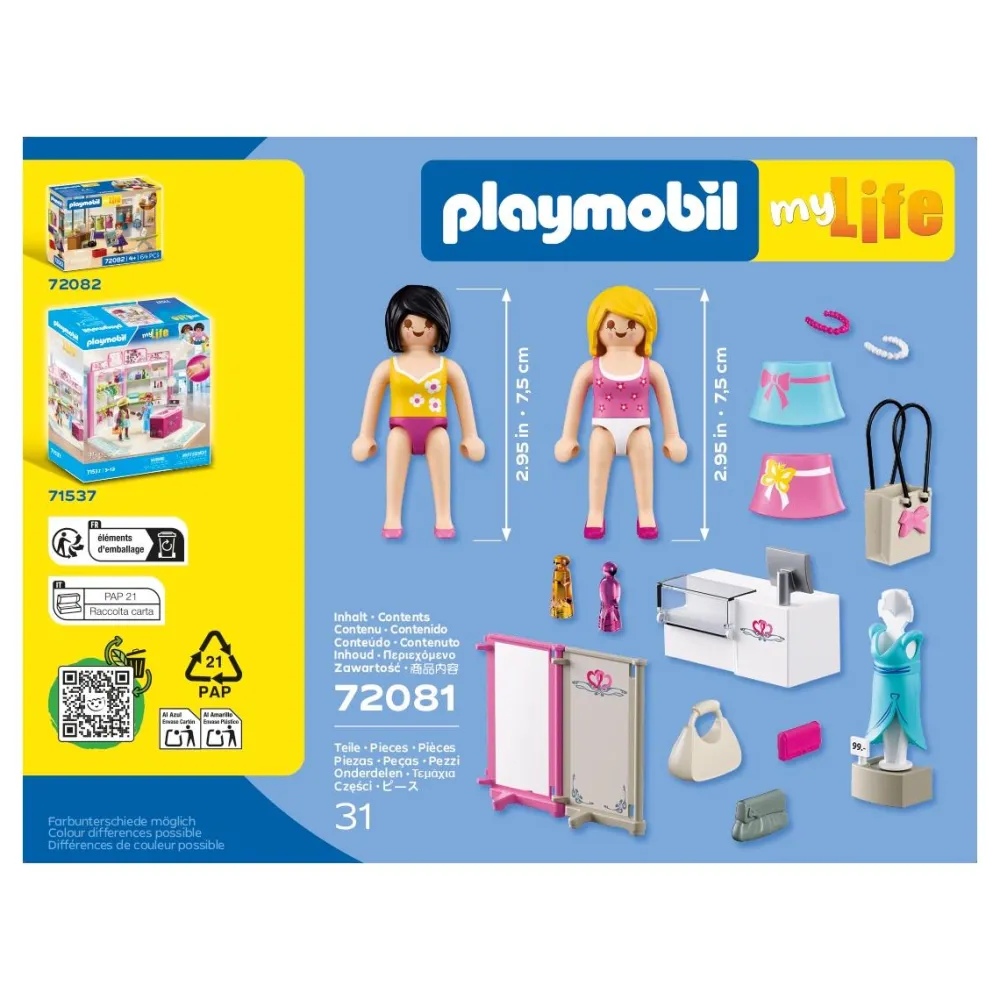 Playmobil Boutique de mode - My Life 72081^ La Ville, La Police Et Les Secours