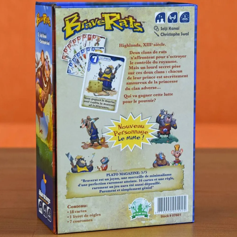 Blue Orange Braverats - Le Duel Des Clans De Rats^ Jeux De Stratégie Et De Réflexion