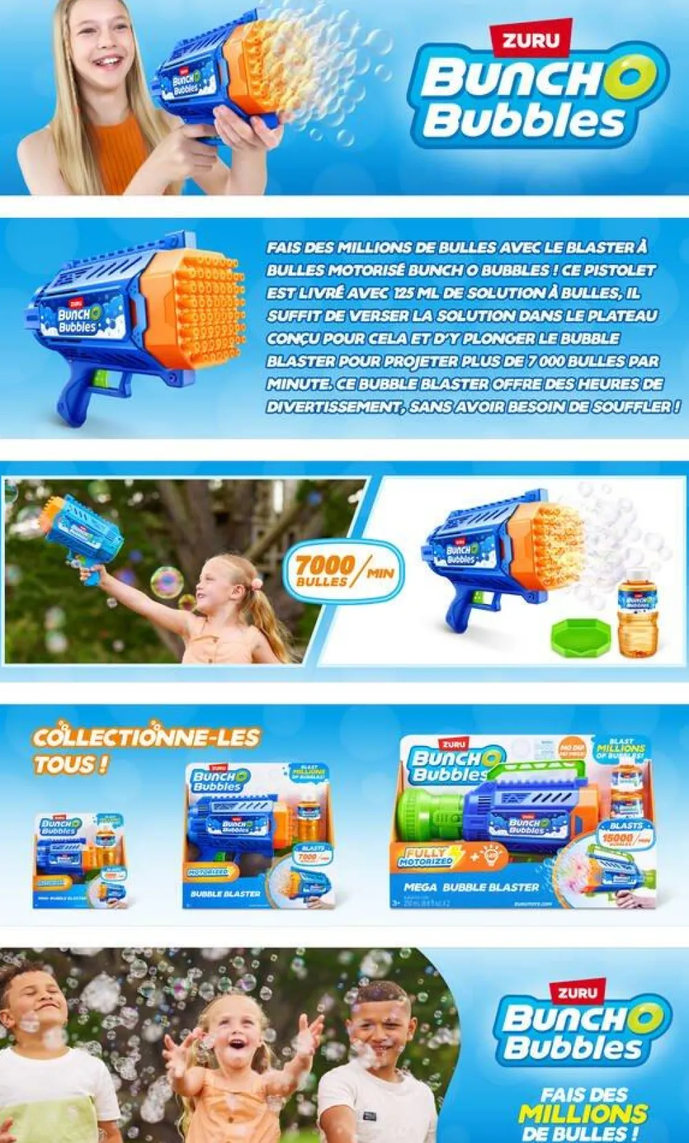 Zuru Bunch O Bubbles - Blaster À Bulles^ Jeux D'Eau Et De Plage