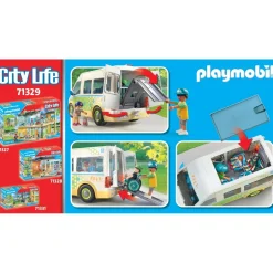Playmobil Bus scolaire - City Life 71329^ La Ville, La Police Et Les Secours