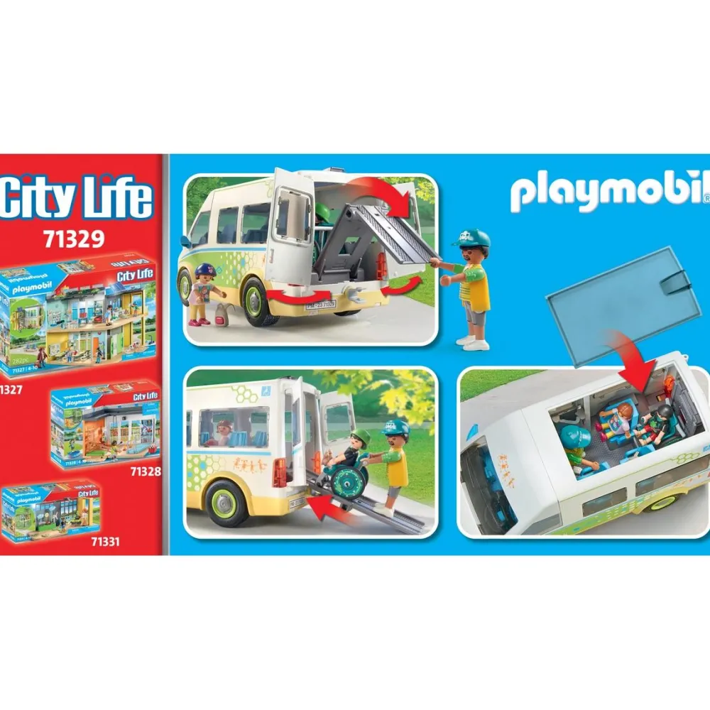 Playmobil Bus scolaire - City Life 71329^ La Ville, La Police Et Les Secours