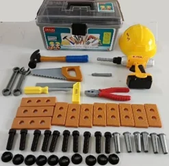 COM' les vrais Caisse à outils 45 pièces^ Bricolage