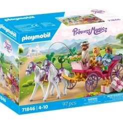 Playmobil Calèche avec couple princier et cocher Princess Magic 71846^ Les Princesses Et Fées