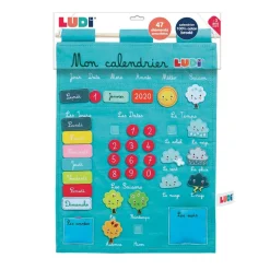 Ludi Calendrier Basic bleu^ Apprentissage Du Temps Et De La Saisonnalité