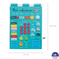 Ludi Calendrier Basic bleu^ Apprentissage Du Temps Et De La Saisonnalité