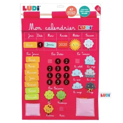 Ludi Calendrier Basic rose^ Apprentissage Du Temps Et De La Saisonnalité