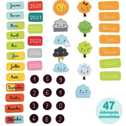 Ludi Calendrier Basic rose^ Apprentissage Du Temps Et De La Saisonnalité