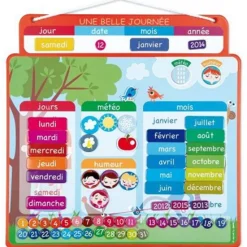 Janod Calendrier magnétique^ Apprentissage Du Temps Et De La Saisonnalité