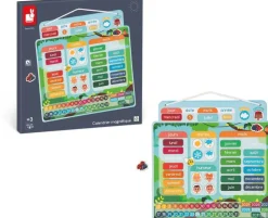 Janod Calendrier magnétique apprentissage du temps et de l'heure^ Apprentissage Du Temps Et De La Saisonnalité
