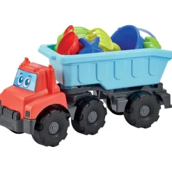 Ecoiffier Camion benne 58 cm avec remorque garnie plage^ Jeux D'Eau Et De Plage