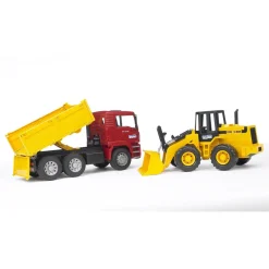 Bruder Camion benne Man et chargeur^ Véhicules Agricoles Et De Chantier
