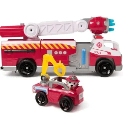 Spin Master Camion de pompier deluxe et figurine Marcus - Fire Rescue La Pat Patrouille^ Camions Et Bus