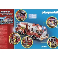 Varta Camion de Pompiers Playmobil City Action 70935^ La Ville, La Police Et Les Secours