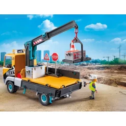 Playmobil Camion grue avec ouvrier & accessoires Action Heroes 71750^ La Ville, La Police Et Les Secours