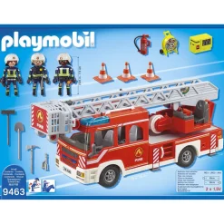 Varta Camion pompiers échelle pivotante Playmobil City Action 9463^ La Ville, La Police Et Les Secours