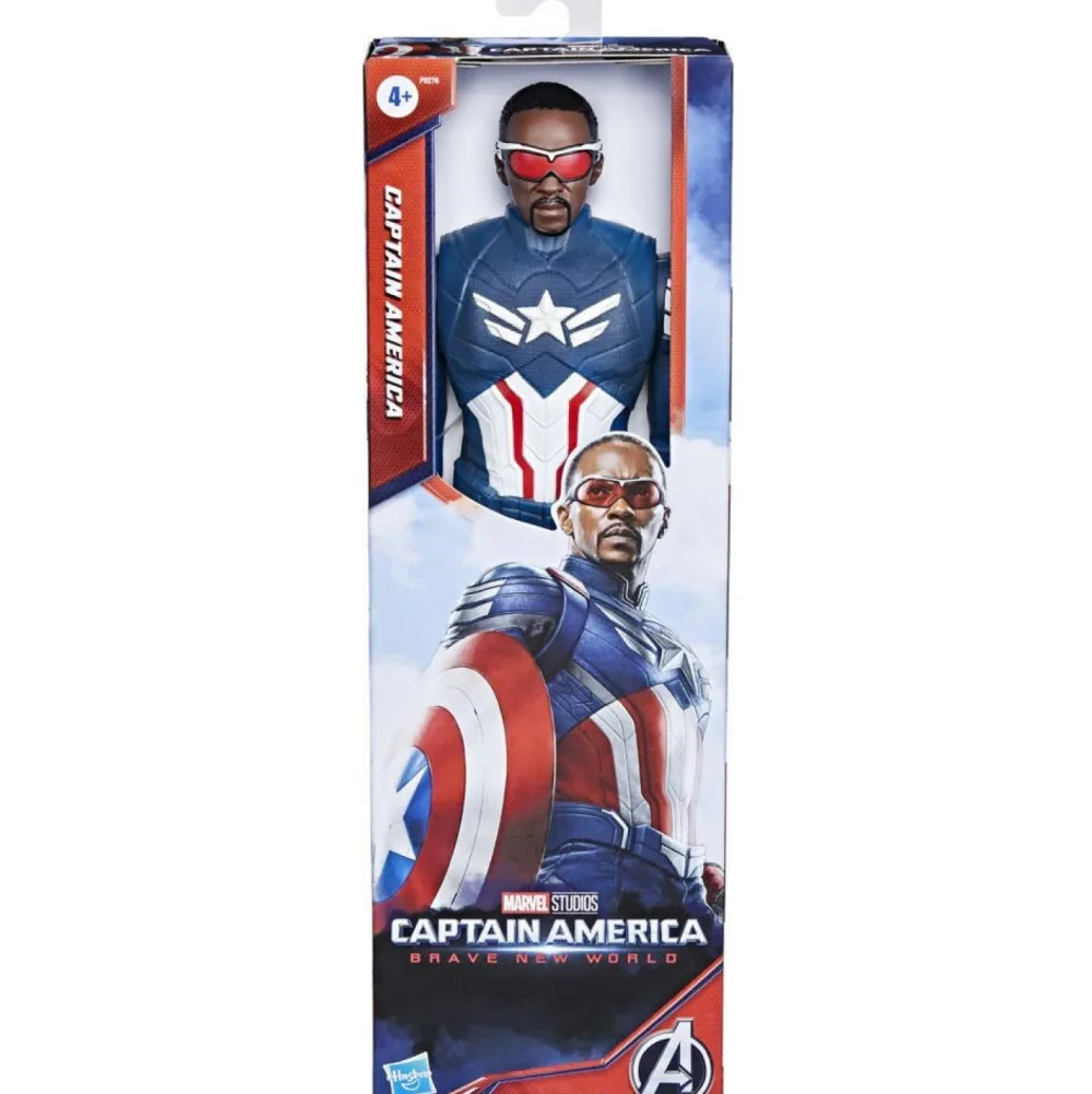 Hasbro Captain America Brave New World - Figurine Titan Hero 30 cm^ Les Héros Et Personnages