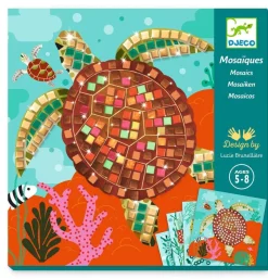 Djeco Caraïbes - Coffret 4 mosaïques^ Sables, Paillettes Et Mosaïques