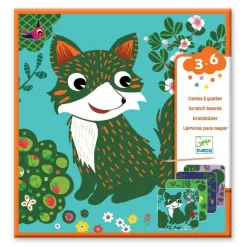 Djeco Cartes À Gratter - Petites Bêtes De^ Sables, Paillettes Et Mosaïques