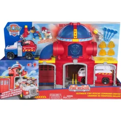 Varta Caserne de pompiers Pat Patrouille et 2 véhicules fire rescue^ Garages Et Tapis