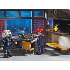 Varta Caserne pompier et hélicoptère Playmobil City Action 9462^ La Ville, La Police Et Les Secours