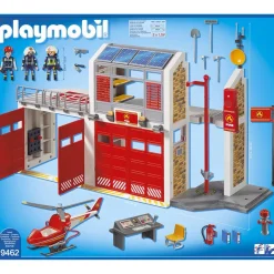 Varta Caserne pompier et hélicoptère Playmobil City Action 9462^ La Ville, La Police Et Les Secours