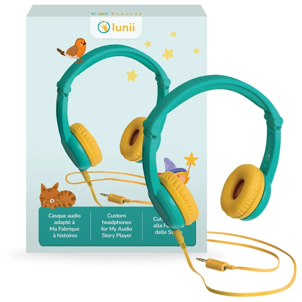 LUNII Casque audio pour conteuse color block vert^ Karaoké, Lecteurs Cd Et Mp3 Et Casques
