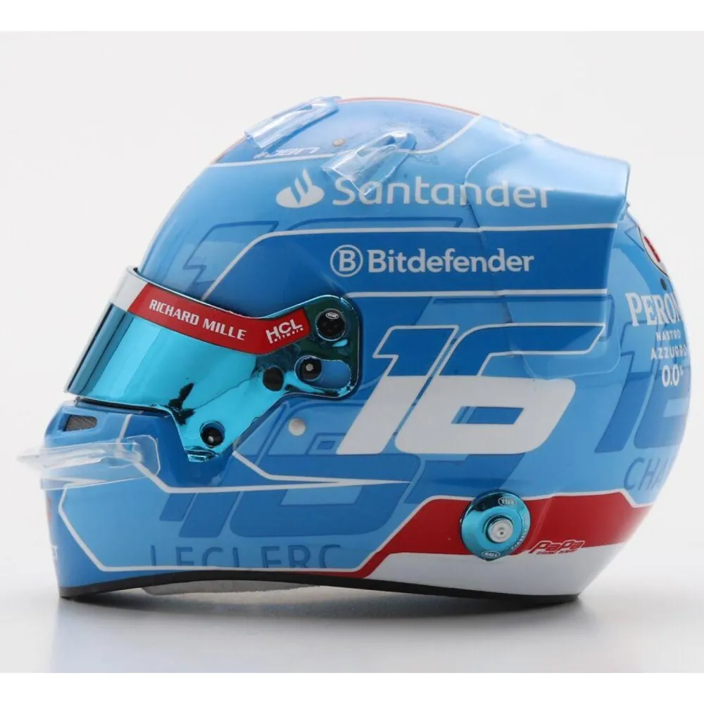 Casque Charles Leclerc 1:5 version deluxe - Ferrari - GP F1 Miami 2024^ Modèles Réduits|Véhicules D'Extérieur