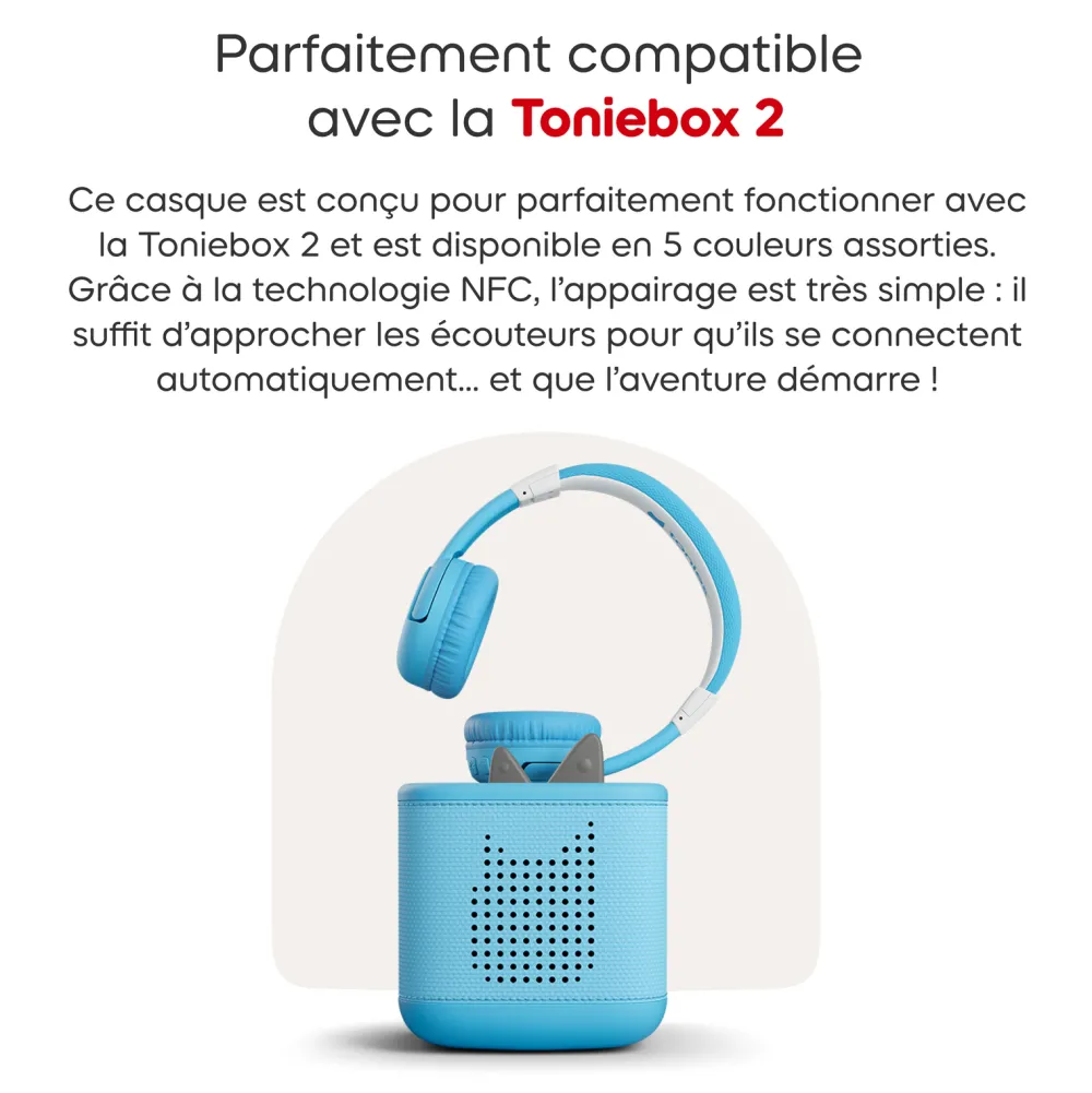 tonies Casque Bluetooth Bleu ciel^ Karaoké, Lecteurs Cd Et Mp3 Et Casques