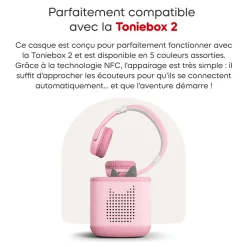 tonies Casque Bluetooth Rose fleur^ Karaoké, Lecteurs Cd Et Mp3 Et Casques