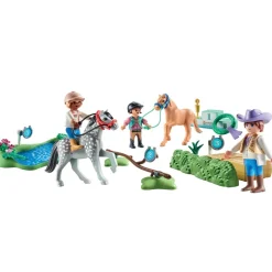 Playmobil Cavaliers poneys et saut d'obstacles Horses of Waterfall 71495^ Les Animaux