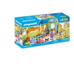 Playmobil Centre de soin : 8 chiens et soigneur My Life 71743^ Les Animaux