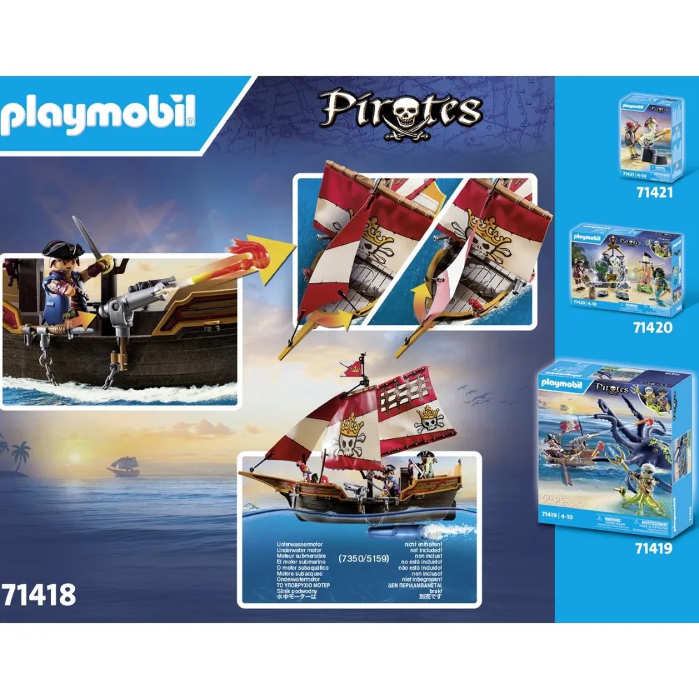 Playmobil Chaloupe des pirates 71418^ Les Pirates, Chevaliers, Cowboys Et Indiens