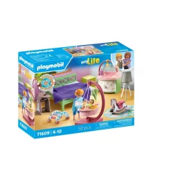 Playmobil Chambre de parents avec berceau suspendu My life 71609^ La Ville, La Police Et Les Secours
