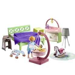 Playmobil Chambre de parents avec berceau suspendu My life 71609^ La Ville, La Police Et Les Secours