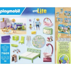 Playmobil Chambre de parents avec berceau suspendu My life 71609^ La Ville, La Police Et Les Secours