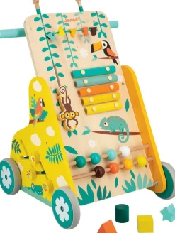 Janod Chariot multi-activités Tropik^ Trotteurs, Pousseurs, Porteurs Et Bascules