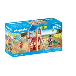 Playmobil Charpentier avec tourelle de jeu My life 71475^ La Ville, La Police Et Les Secours