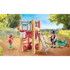 Playmobil Charpentier avec tourelle de jeu My life 71475^ La Ville, La Police Et Les Secours
