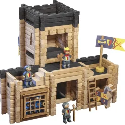 Jeujura Chateau fort et catapulte^ Jeux De Construction En Bois