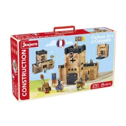 Jeujura Chateau fort et catapulte^ Jeux De Construction En Bois